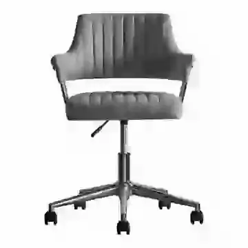 Contemporary Open Back Quilted Office Chair